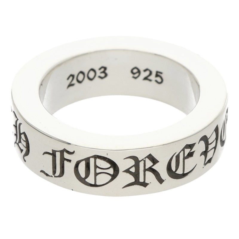 クロムハーツ Chrome Hearts 大きさ:11号  6粍 SPACER FOREVER 6粍スペーサーフォーエバー しろがね色輪っか(しろがね色 11.18g)【106062】【SJ02】【小物】【中古】bb297#rinkan*B