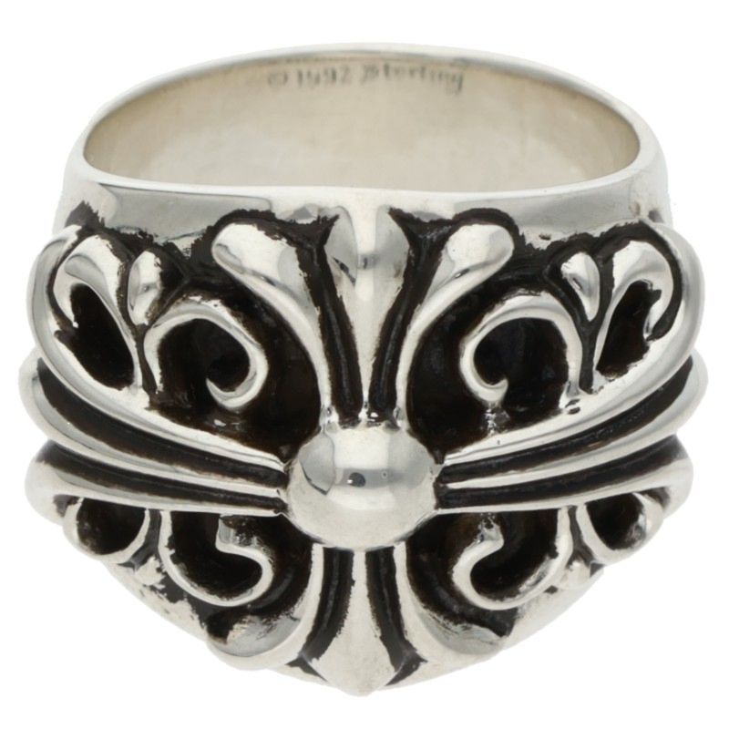 クロムハーツ Chrome Hearts 大いさ:16.5号  KEEPER GK しろがね色輪っか(しろがね色 22.62g)【106062】【os06】【小物】【中古】bb205#rinkan*S