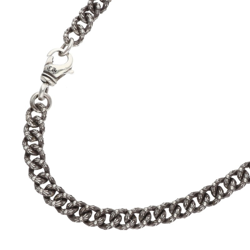 クロムハーツ Chrome Hearts 大きさ:16inch  XTRA FNCY MINI エクストラファンシーミニ しろがね色首飾り(しろがね色 42.15g)【306062】【GZ11】【小物】【中古】bb297#rinkan*B
