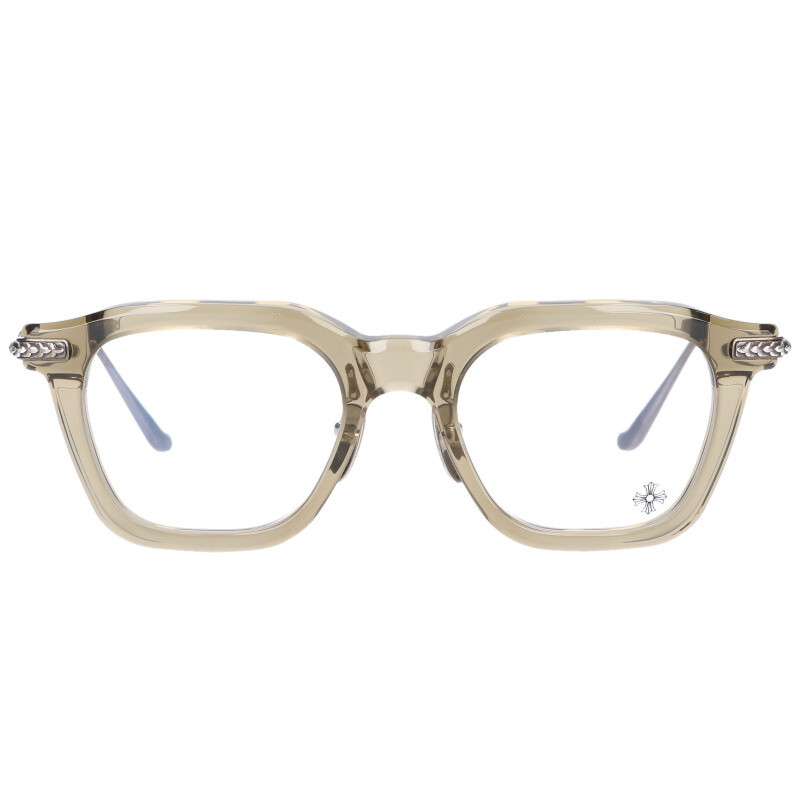 クロムハーツ Chrome Hearts　サイズ:49□20-137 CUMPTION-A サイドフレアニーテンプル眼鏡(オリーブ調)【825062】【SJ02】【小物】【中古】bb413#rinkan*A｜RINKAN