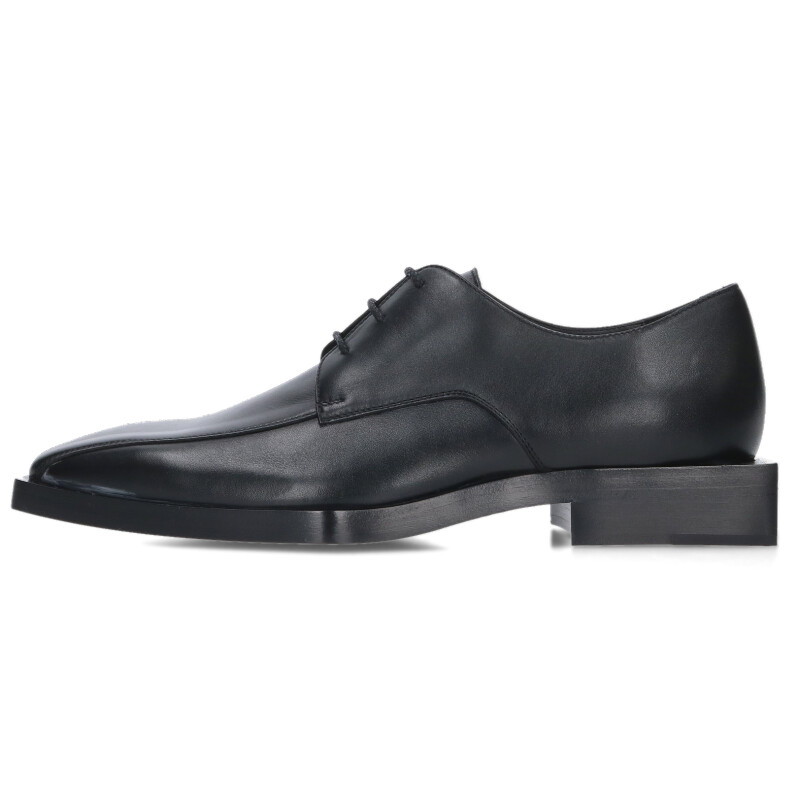 バレンシアガ BALENCIAGA 大きさ:40  617640 スクエアトゥレザーシューズ(黒いこと)【035062】【FK04】【メンズ】【小物】【中古】bb459#rinkan*A