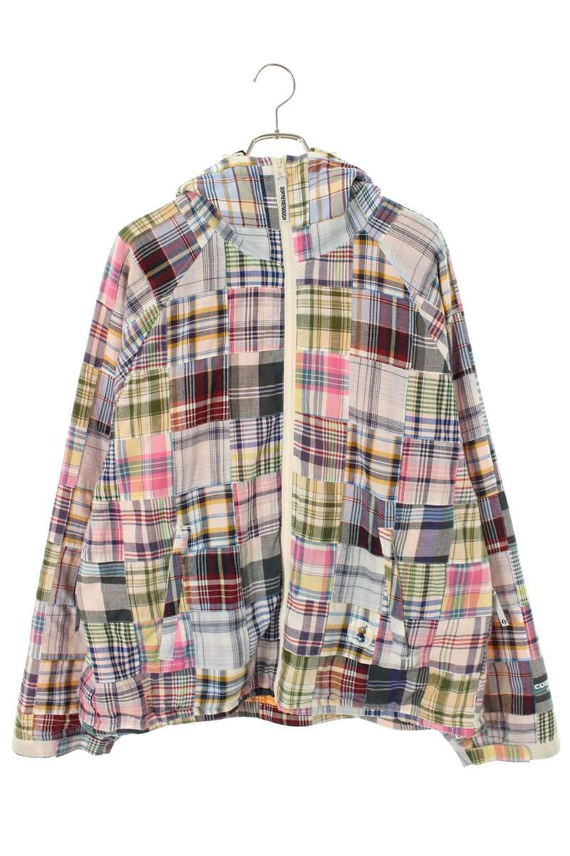 シュプリーム SUPREME ×グッドイナフ GOODENOUGH 大きさ:L  25SS  GOODENOUGH Patchwork Hooded Jacket パッチワークフーデッドジャケットブルゾン(マルチ色つや)【035062】【BS99】【メンズ】【中古】bb187#rinkan*B