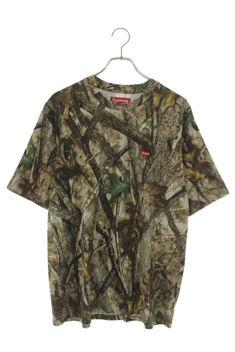 シュプリーム SUPREME　サイズ:M 24AW Small Box Tee Camo スモールボックスロゴTシャツ(カーキ調)【035062】【OM10】【メンズ】【中古】bb455#rinkan*B｜RINKAN