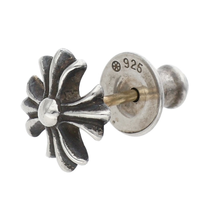 クロムハーツ Chrome Hearts No2 CH PLS CHプラススタッド シルバーピアス(シルバー 0.81g)【506062】【FK04】【小物】【中古】bb33#rinkan*B |RINKAN