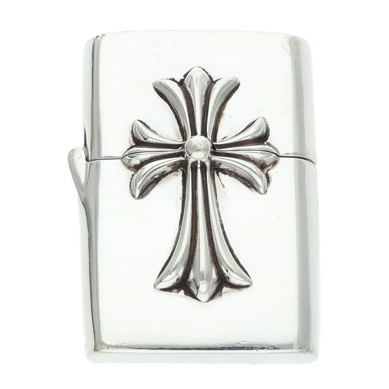 クロムハーツ Chrome Hearts   ZIPPO LIGHTERZ-V1 V1スモールCHクロスジッポライター(しろがね色 総掛け目137.25g)【406062】【FK04】【小物】【中古】bb455#rinkan*B