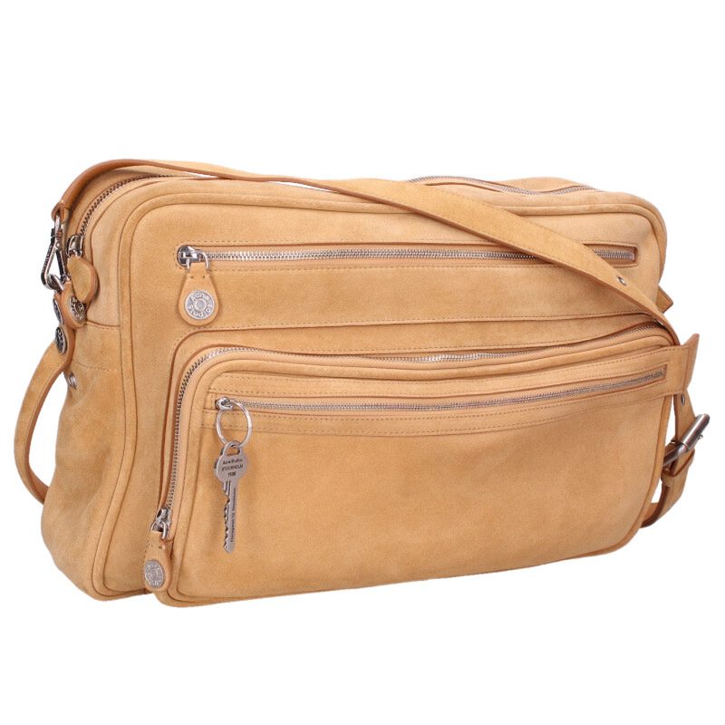 アクネストゥディオズ ACNE STUDIOS   Camero Camera スエードクロスショルダーバッグ(赤銅色)【035062】【OM10】【小物】【中古】bb466#rinkan*B