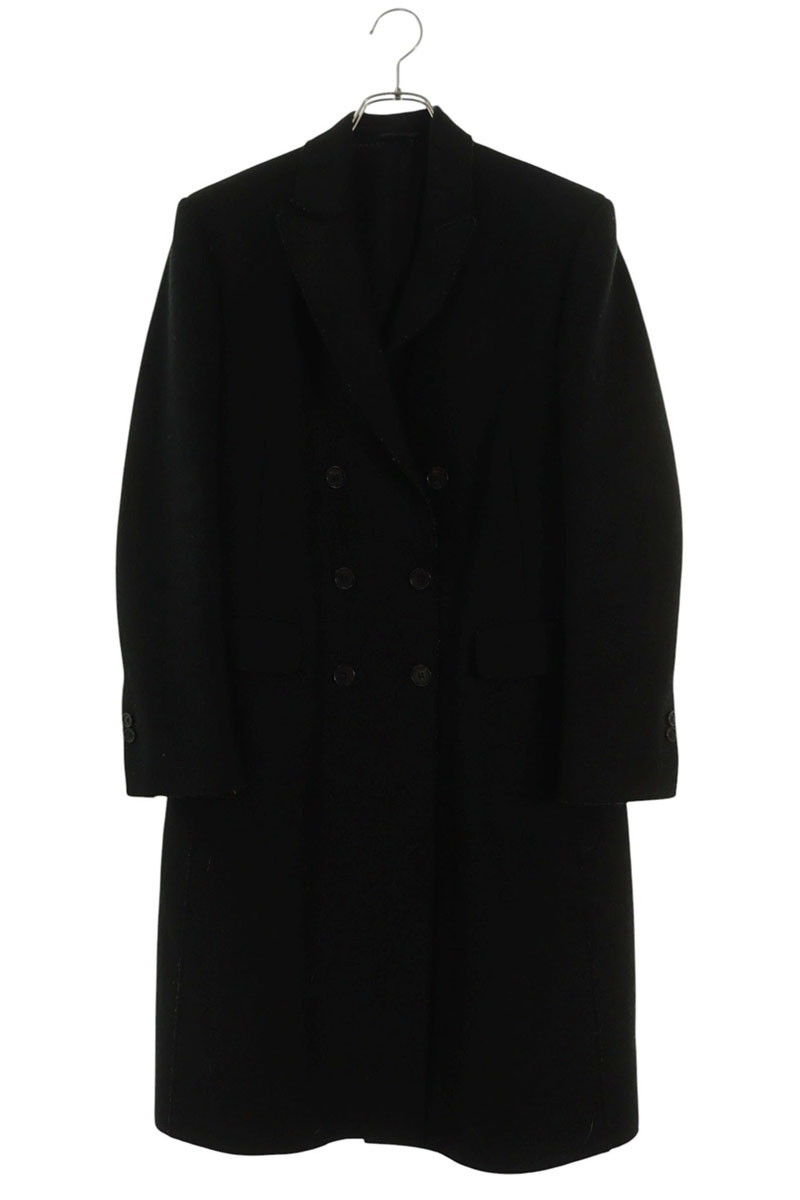 ニールバレット Neil Barrett 大いさ:40 ダブルブレストロングコート(黒いこと)【206062】【BS99】【メンズ】【中古】bb380#rinkan*B