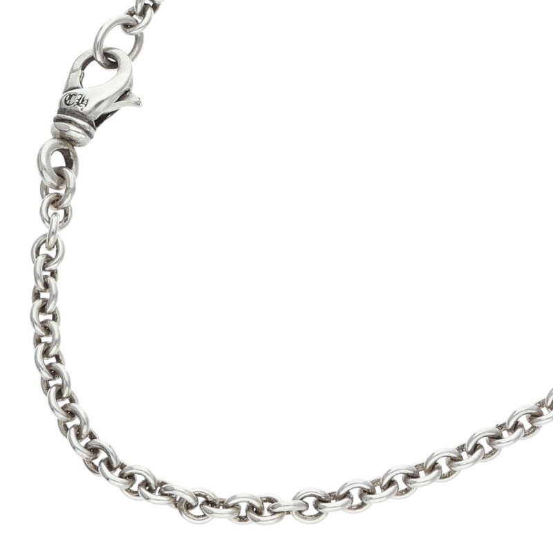 クロムハーツ Chrome Hearts 大いさ:18inch  NE CHAIN 18 NEチェーン店18inch しろがね色頸飾り(しろがね色 20.95g)【706062】【聞き届ける15】【小物】【中古】bb492#rinkan*B