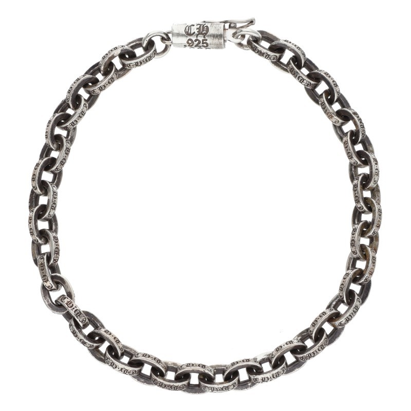 クロムハーツ Chrome Hearts 大きさ:7inch  PAPER CHAIN 調査報告チェーン店 しろがね色腕輪(しろがね色 10.25g)【206062】【SS07】【小物】【中古】bb460#rinkan*B