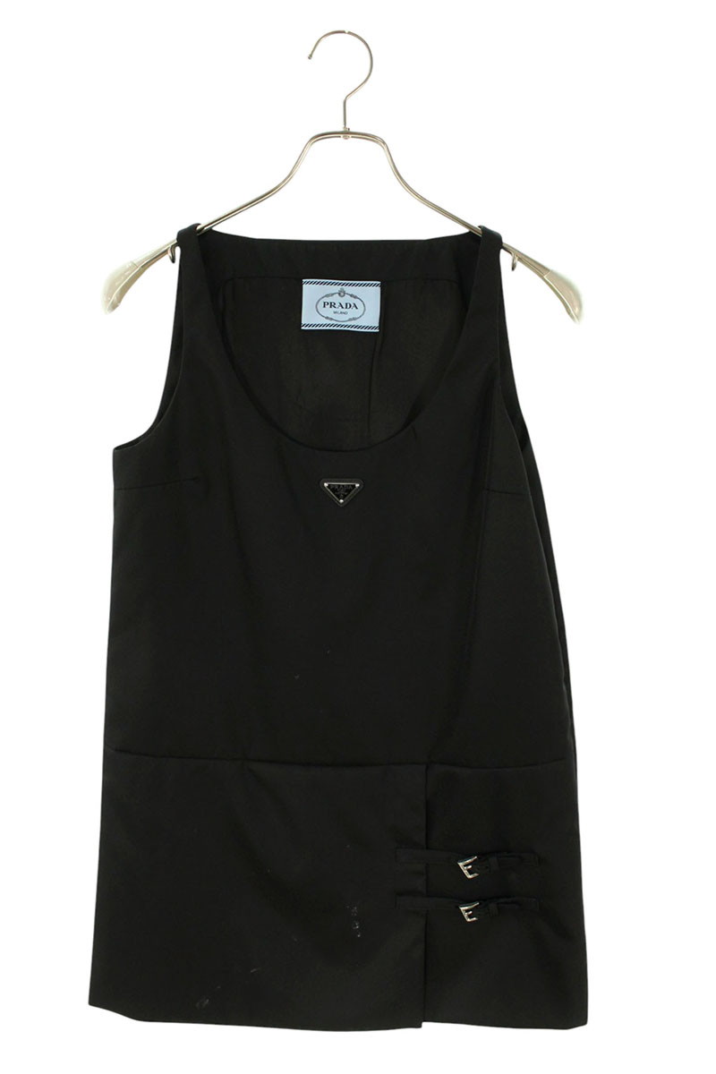 プラダ PRADA 大きさ:36  230715 ３角形ロゴタイプ一皿付き添い人ナイロン衣装(黒いこと)【306062】【BS99】【レディース】【中古】bb132#rinkan*B