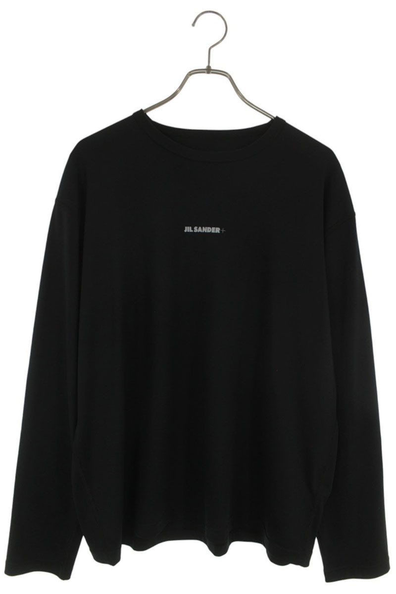 ジルサンダー JILSANDER 大きさ:XXL  J47GC0022 ロゴタイプ刷り上げる長袖カットソー(黒いこと)【306062】【BS99】【メンズ】【中古】bb212#rinkan*B