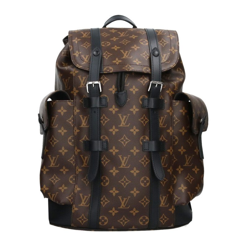 ルイヴィトン LOUISVUITTON 大きさ:MM  M43735 クリストファーMM モノグラムマカサーバックパック(赤銅色)【106062】【GZ14】【小物】【中古】bb384#rinkan*A
