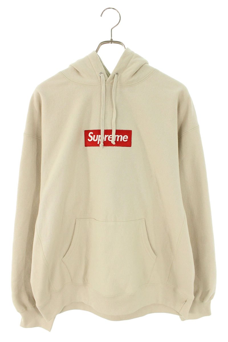 シュプリーム SUPREME 大きさ:XL  24AW  Box Logo Hooded Sweatshirt ボックスロゴフーデッドスウェットシャツパーカー(ベージュ)【406062】【BS99】【メンズ】【中古】bb428#rinkan*A