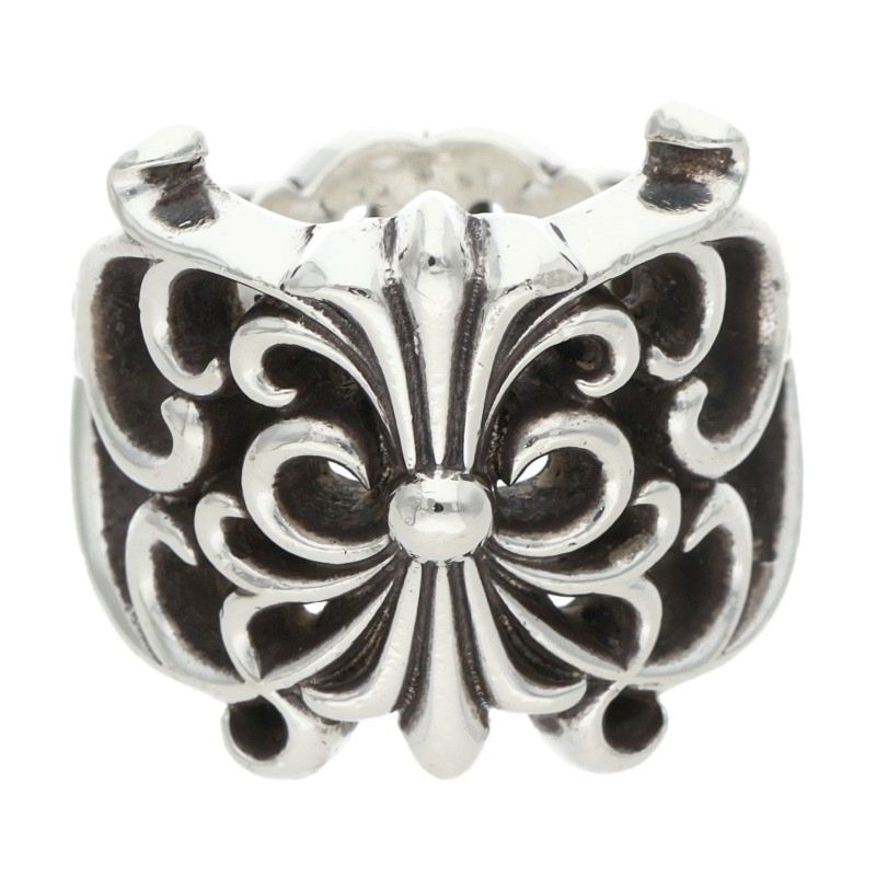 クロムハーツ Chrome Hearts 大いさ:10号  RNG WRAP 夢見鳥さあ美 しろがね色輪っか(しろがね色 15.69g)【306062】【GZ11】【小物】【中古】bb448#rinkan*B