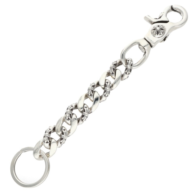クロムハーツ Chrome Hearts　サイズ:ロング CLP CHN FANCY-L ロングファンシーリンク シルバーキーチェーン(シルバー 89.23g)【606062】【SJ02】【小物】【中古】bb396#rinkan*C ｜RINKAN