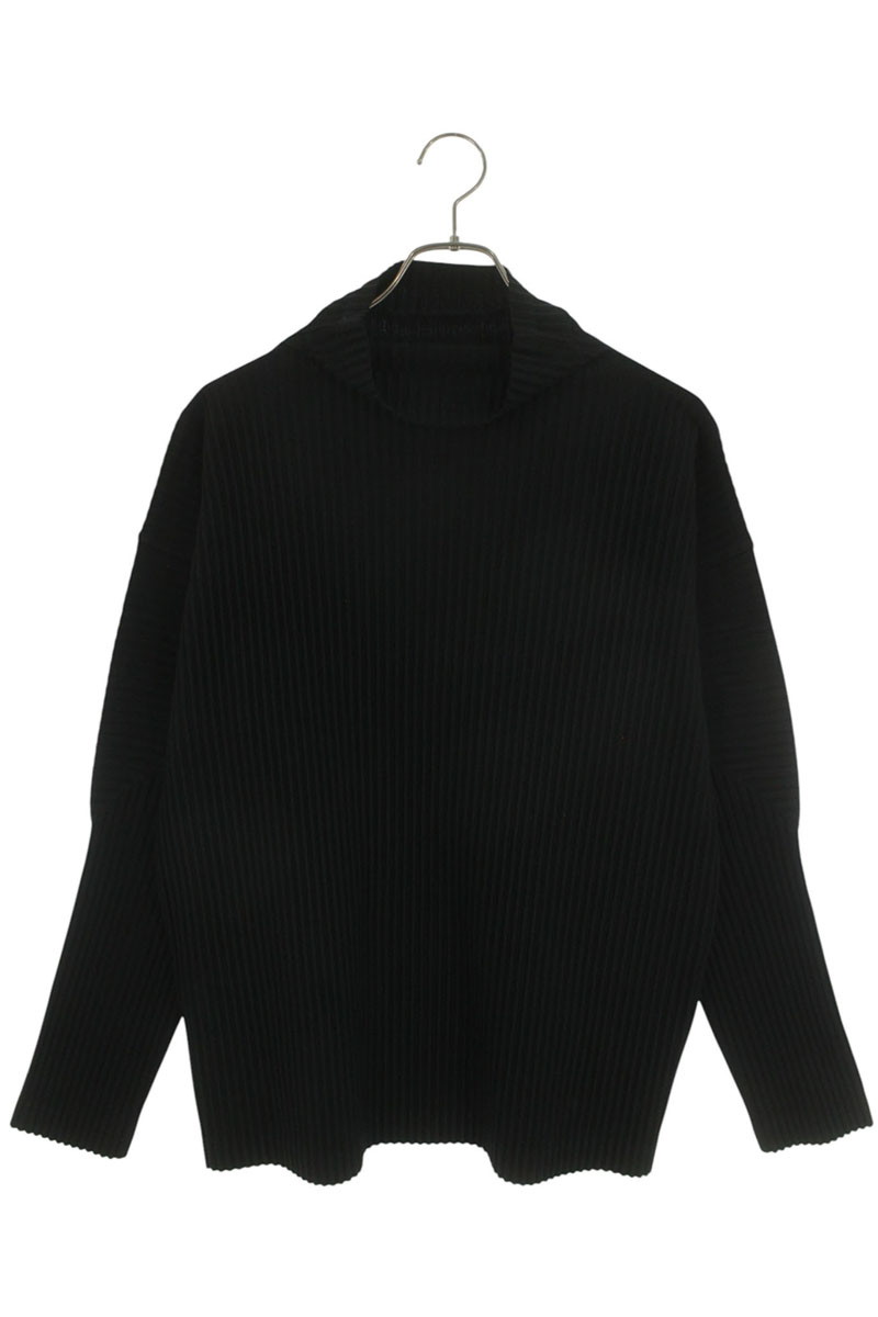 オムプリッセイッセイミヤケ HOMME PLISSE ISSEY MIYAKE 大きさ:2  HP55JK122 筋目ひな形長袖カットソー(黒いこと)【406062】【FK04】【メンズ】【中古】bb409#rinkan*B