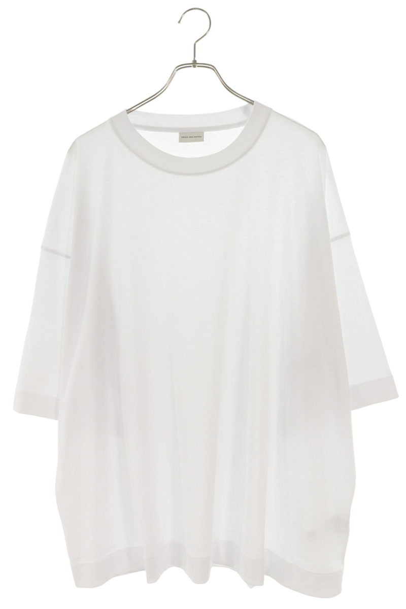 ドリスヴァンノッテン DRIES VAN NOTEN 大きさ:L  25AW  252-021112-2603-001 大層らしい大きさティーシャツ(白いこと)【506062】【BS99】【メンズ】【中古】bb18#rinkan*A