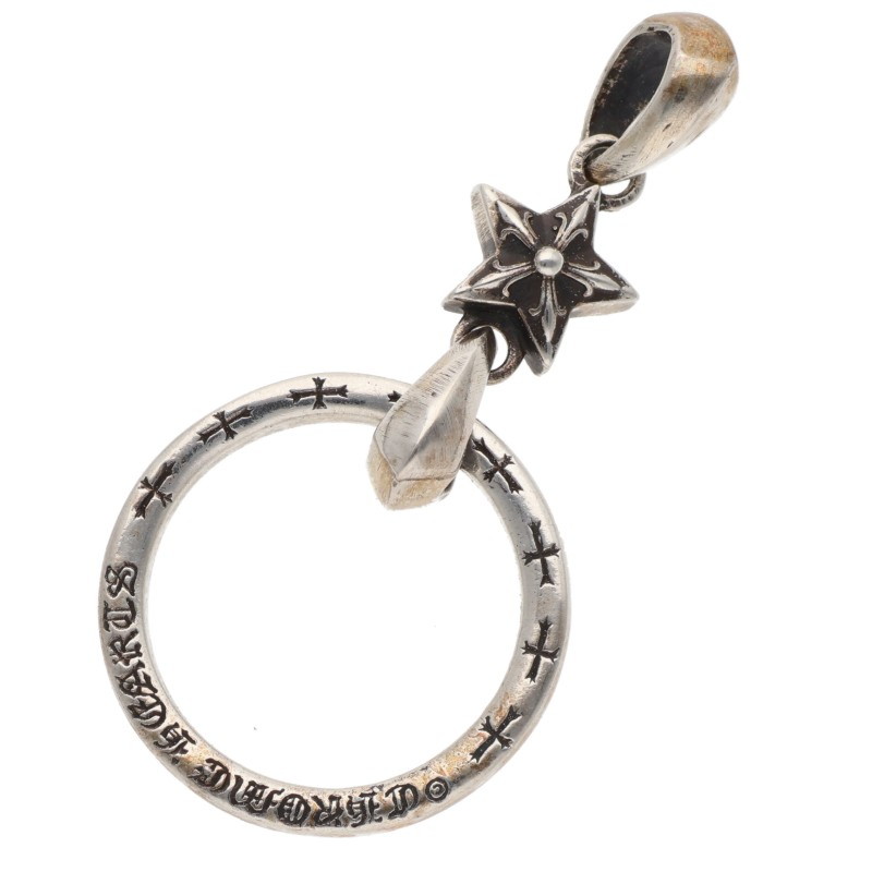 クロムハーツ Chrome Hearts   EWLP NTFL アイウェアループ NTFL wはやりっ児主題 しろがね色首飾りいの一番(しろがね色 11.03g)【406062】【SJ02】【小物】【中古】bb396#rinkan*S