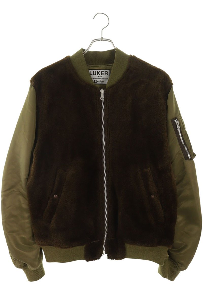 ルーカーバイネイバーフッド LUKER by neighborhood 大きさ:M  172AQLK-JKM01 リバーシブルファーうつり変わり上衣(赤銅色×緑であること)【606062】【BS99】【メンズ】【中古】bb380#rinkan*S