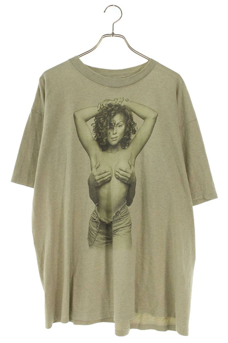 ヴィンテージ VINTAGE 大きさ:XL  JANET JACKSON ジャネットジャクソン 世界周遊旅行ティーシャツ(薄墨色)【306062】【SB01】【メンズ】【中古】bb187#rinkan*C