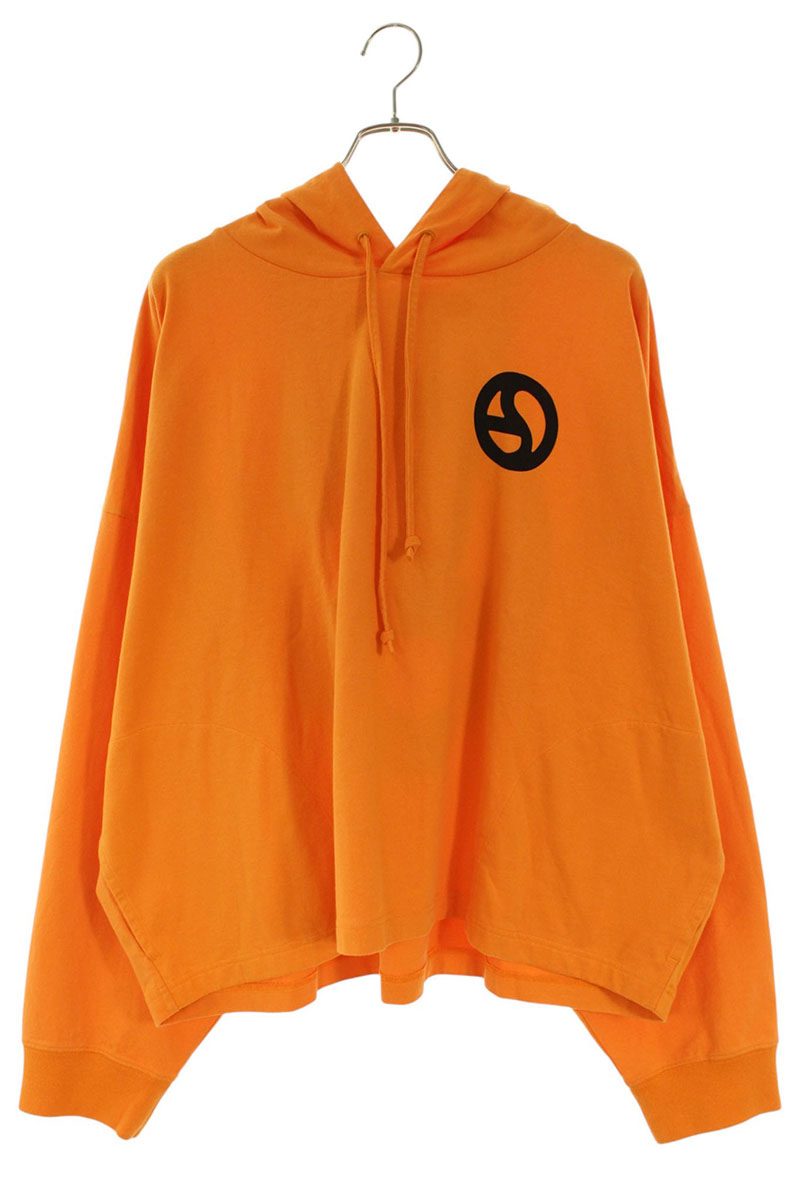 アクネストゥディオズ ACNE STUDIOS 大きさ:L  FN-UX-SWEA000029 リラックスフィットロゴパーカー(オレンジ色)【306062】【SB01】【メンズ】【中古】bb78#rinkan*S