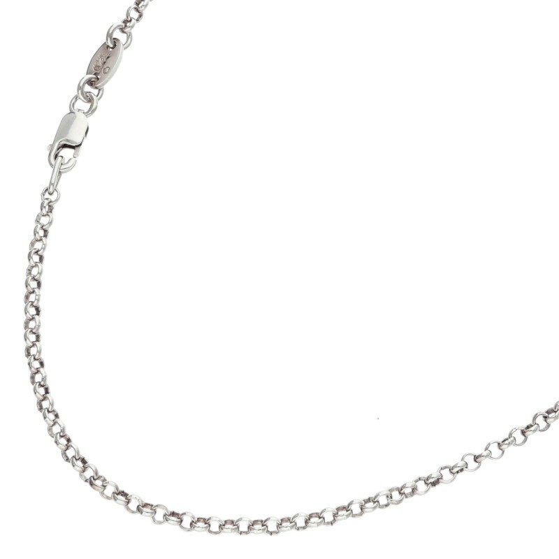 クロムハーツ Chrome Hearts 大きさ:16inch  NECKCHAIN R16 ロールチェーン16inch しろがね色首飾り(しろがね色 4.54g)【316062】【FK04】【小物】【中古】bb315#rinkan*B