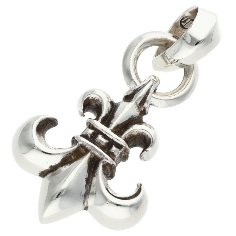 クロムハーツ Chrome Hearts   BS FLUER w BALE BS太陽フレアシャンデリヤ Wベイル シャンデリヤ首飾りいの一番(しろがね色 26.47g)【606062】【HJ12】【小物】【中古】bb76#rinkan*B