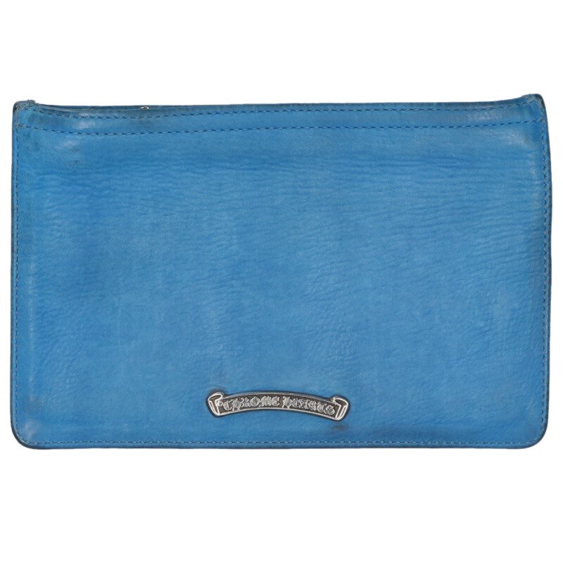クロムハーツ Chrome Hearts   ZPR CHNG PURSE2 チェンジパース #2ダガージップコインケース(青碧×しろがね色)【306062】【SS07】【小物】【中古】bb212#rinkan*B