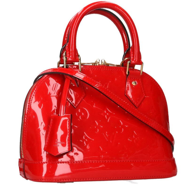 ルイヴィトン LOUISVUITTON   M90174 アルマBB モノグラム ヴェルニ2WAYショルダーバッグ(赤いこと)【306062】【SB01】【小物】【中古】bb455#rinkan*A