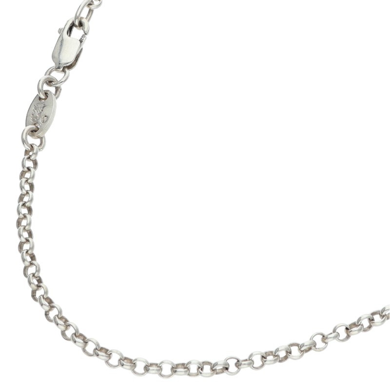 クロムハーツ Chrome Hearts 大きさ:16inch  NECKCHAIN R16 ロールチェーン16inch しろがね色首飾り(しろがね色 4.46g)【116062】【SS07】【小物】【中古】bb334#rinkan*B