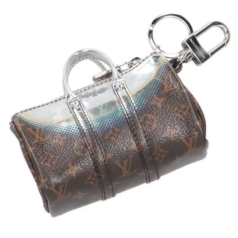 ルイヴィトン LOUISVUITTON　 M01428 モノグラム メタリックミラー ミニ・キーポル レザーバッグチャーム(ブラウン調)【226062】【BS99】【小物】【中古】bb426#rinkan*A｜RINKAN 64,070円