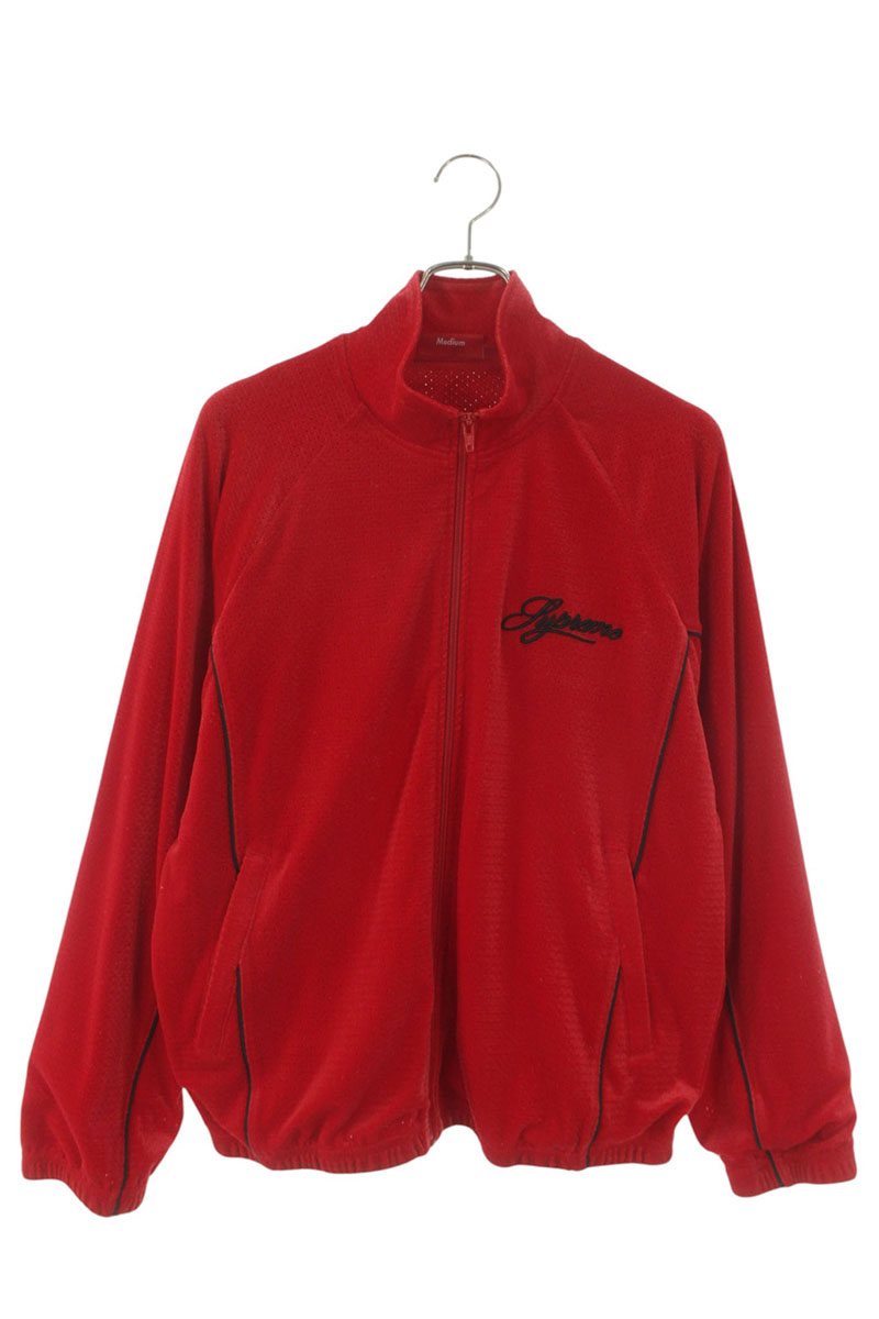 シュプリーム SUPREME　サイズ:M 26SS Velour Mesh Track Jacket ベロアメッシュトラックジャケットブルゾン(レッド)【706062】【BS99】【メンズ】【中古】bb51#rinkan*A｜RINKAN 22,176円