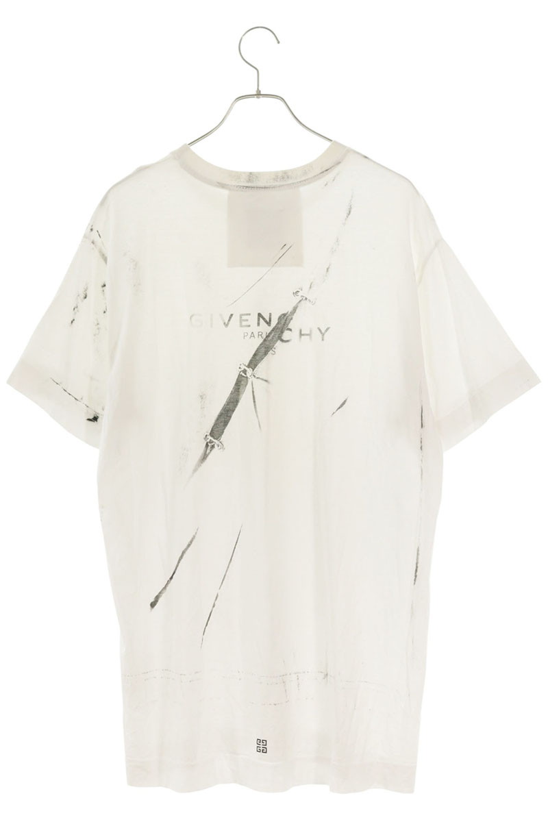 ジバンシィ GIVENCHY 大きさ:XS ロゴタイプ刷り上げるティーシャツ(白いこと)【606062】【BS99】【メンズ】【中古】bb453#rinkan*B