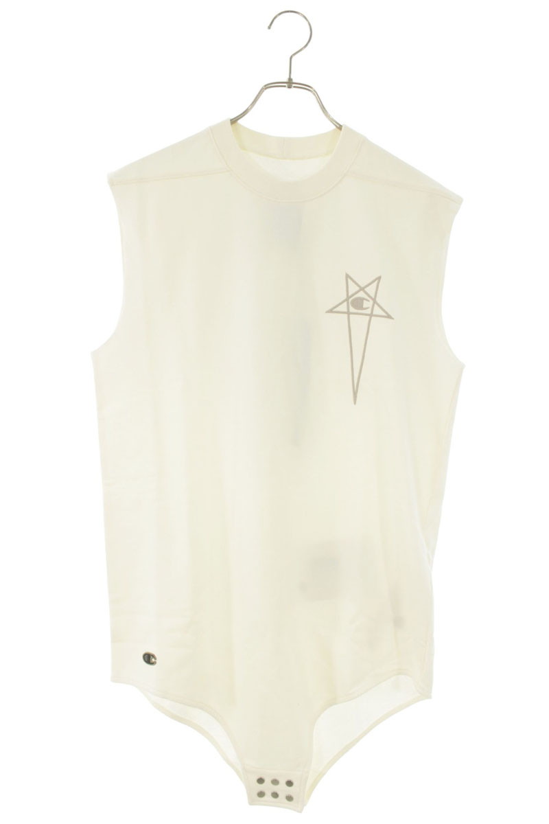 リックオウエンス Rick Owens 大きさ:M  CW02C9223-CHFE ロゴタイプ刺しゅう貯蔵タンクとっ始め(白いこと)【506062】【SB01】【メンズ】【中古】bb356#rinkan*S