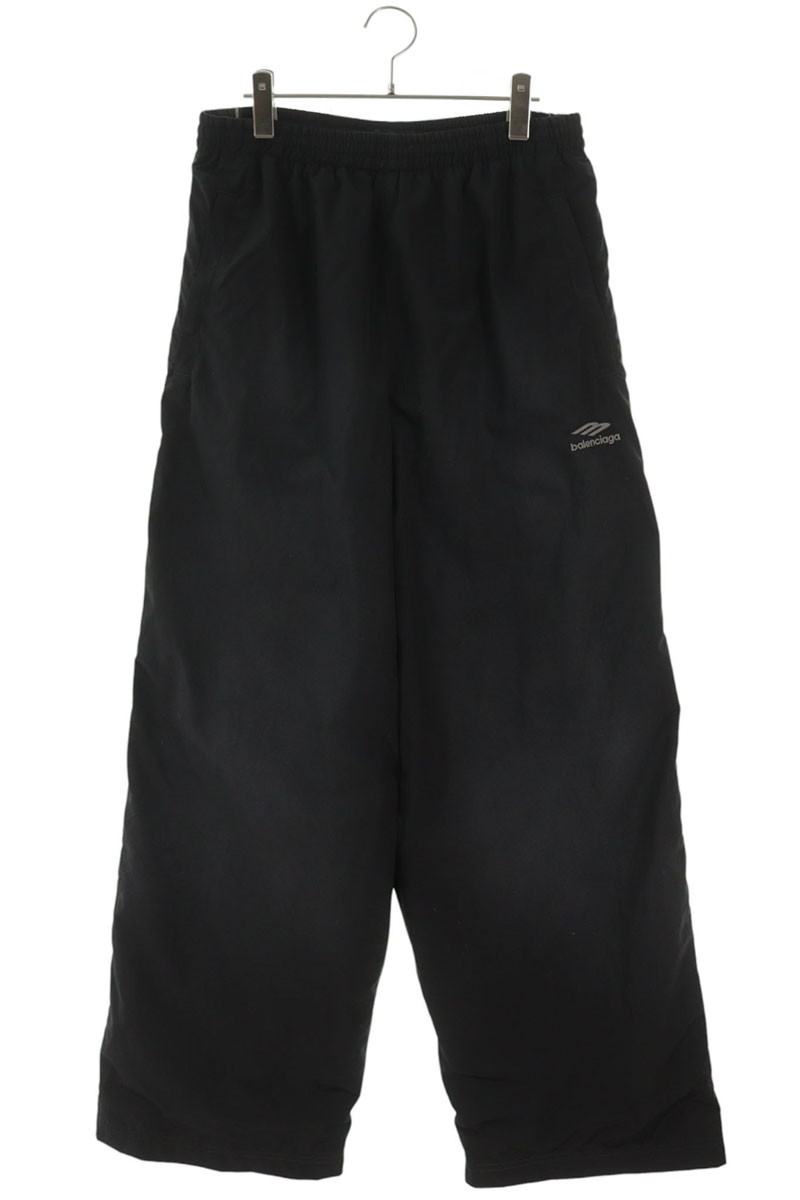 バレンシアガ BALENCIAGA サイズ:S 862411 TPQ38 トラックスーツロングパンツ(ブラック)【506062】【SB01】【メンズ】【中古】bb506#rinkan*B|RINKAN