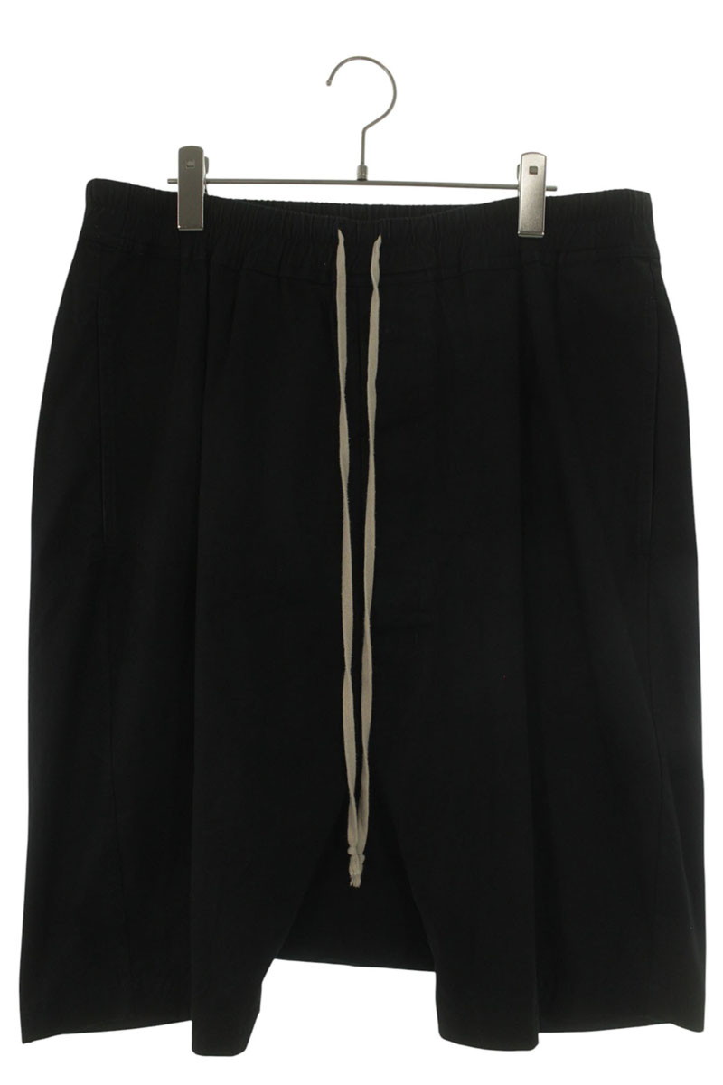 リックオウエンス Rick Owens 大きさ:52  RU19S2384-TE ポッズサルエルハーフパンツ(黒いこと)【506062】【SB01】【メンズ】【中古】bb127#rinkan*B
