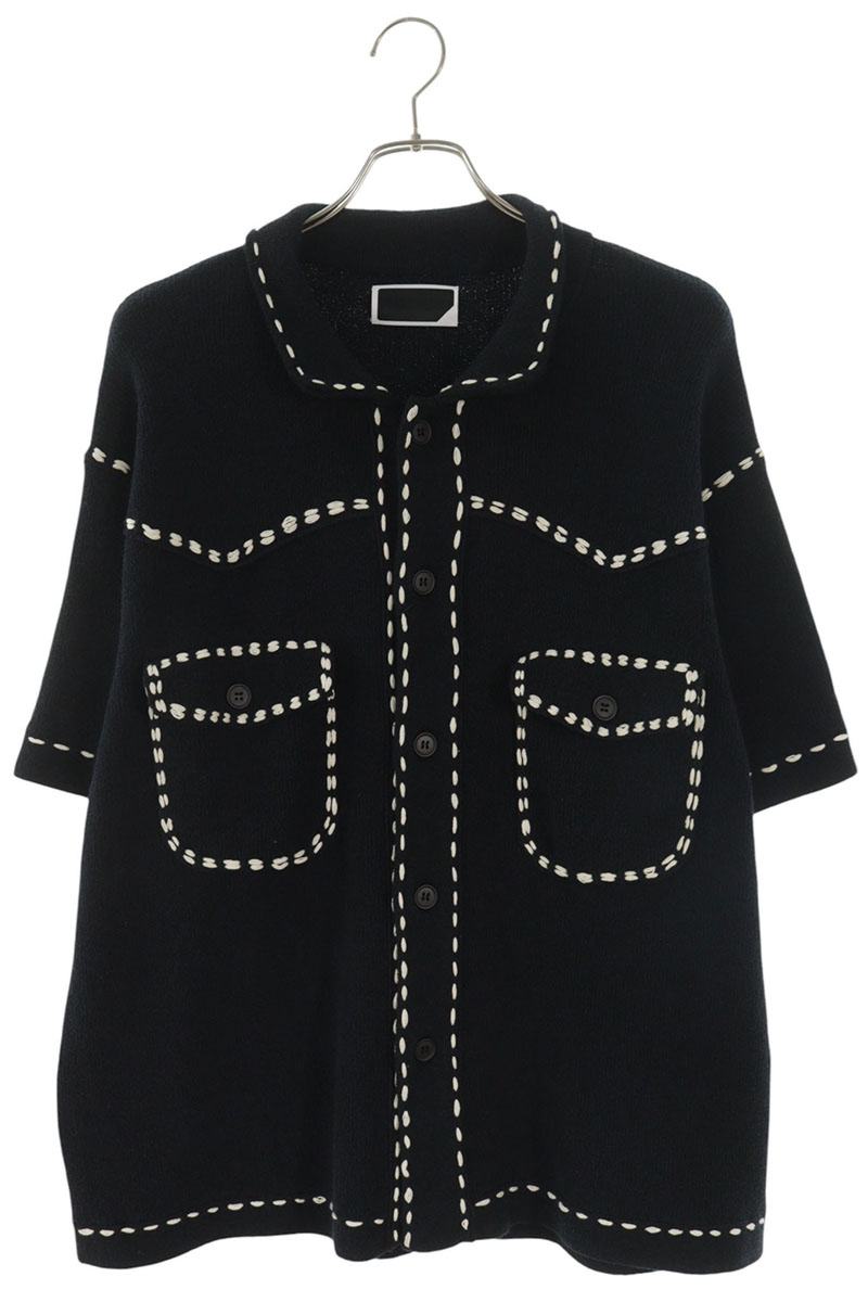 フィンガリン PHINGERIN 大いさ:L  26SS  SUMMER PG1 WESTERN SHIRT 編み目目論む半袖ティーシャツ(黒いこと)【606062】【SB01】【メンズ】【中古】bb78#rinkan*S