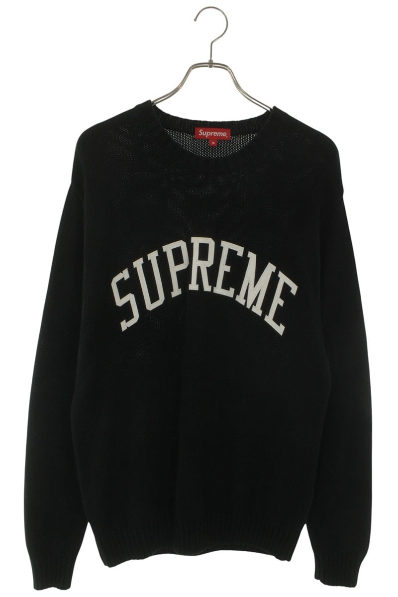 シュプリーム SUPREME 大いさ:M  16SS  Tackle Twill Sweater タックルツイルセーターニット(黒いこと×白いこと)【706062】【BS99】【メンズ】【中古】bb127#rinkan*B