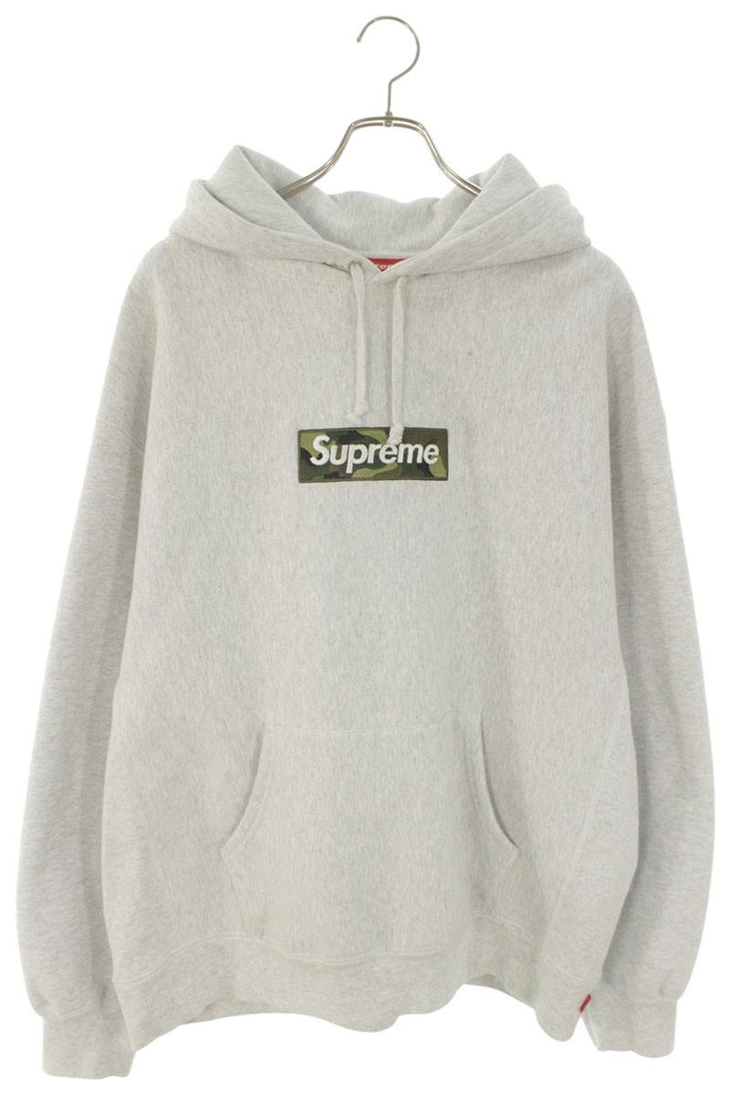 シュプリーム SUPREME 大きさ:XL  23AW  Box Logo Hooded Sweatshirt ボックスロゴフーデッドスウェットシャツパーカー(薄墨色×緑であること)【706062】【SB01】【メンズ】【中古】bb455#rinkan*B