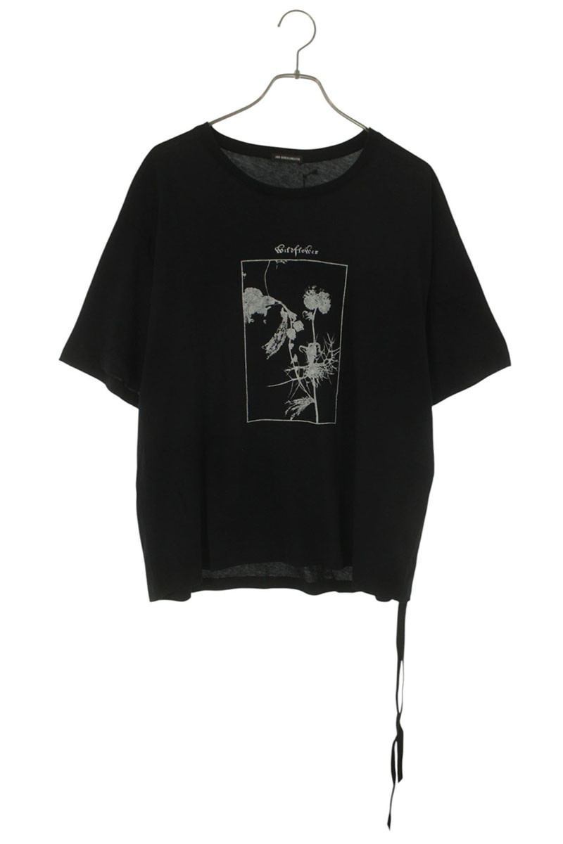 アンドゥムルメステール ANN DEMEULEMEESTER 大いさ:S  26SS  B0013915FA206 刷り上げるティーシャツ(黒いこと)【806062】【SB01】【メンズ】【新古品】bb78#rinkan*N