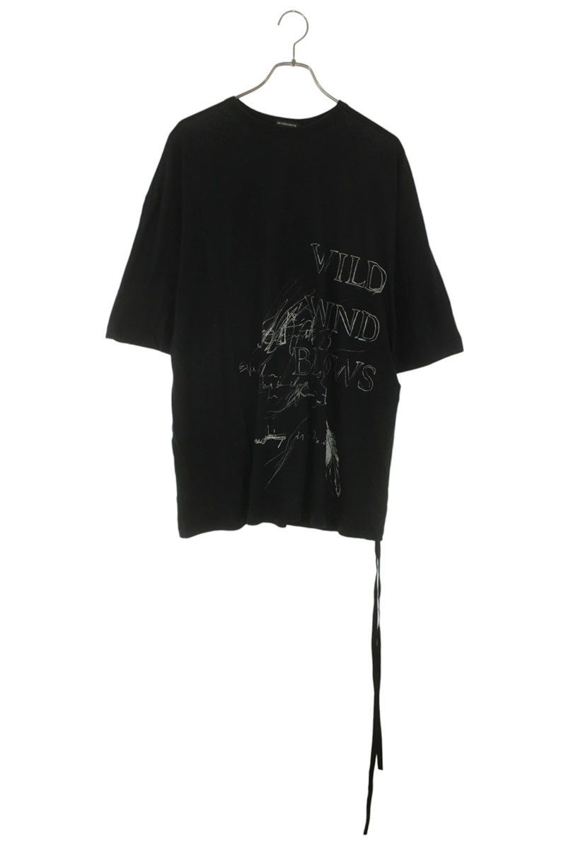 アンドゥムルメステール ANN DEMEULEMEESTER 大いさ:L  26SS  B0013826FA206 申し立て刷り上げるティーシャツ(黒いこと)【806062】【SB01】【メンズ】【新古品】bb78#rinkan*N