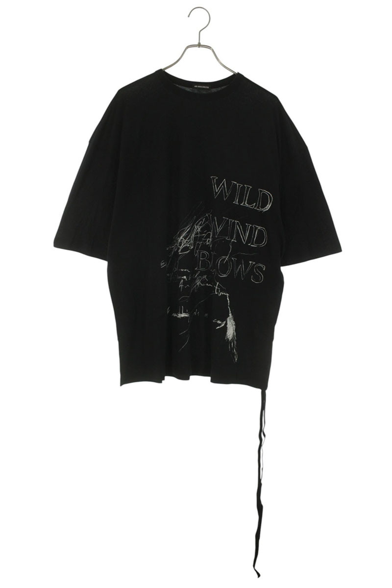 アンドゥムルメステール ANN DEMEULEMEESTER 大いさ:L  26SS  B0013826FA206 申し立て刷り上げるティーシャツ(黒いこと)【806062】【SB01】【メンズ】【新古品】bb78#rinkan*N
