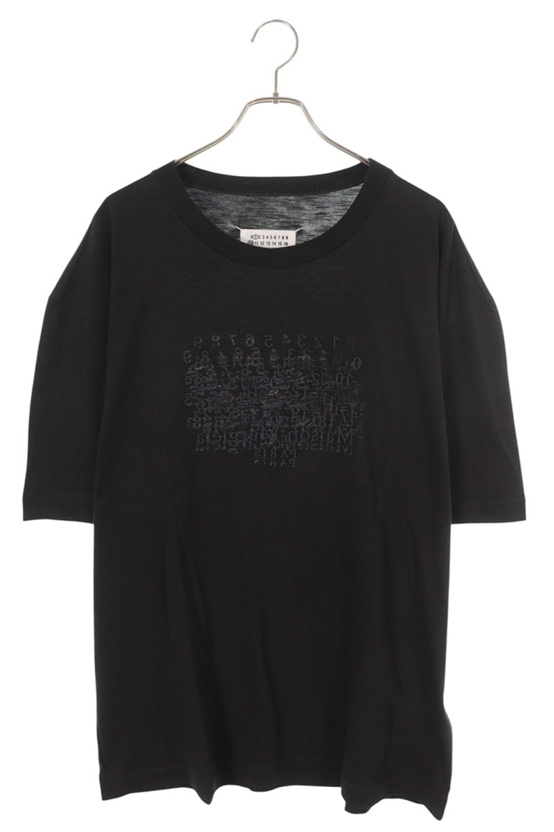 メゾンマルジェラ Maison Margiela　サイズ:S 26SS S50GC0730M20164 カレンダーロゴTシャツ(ブラック)【906062】【SB01】【メンズ】【新古品】bb78#rinkan*N ｜RINKAN