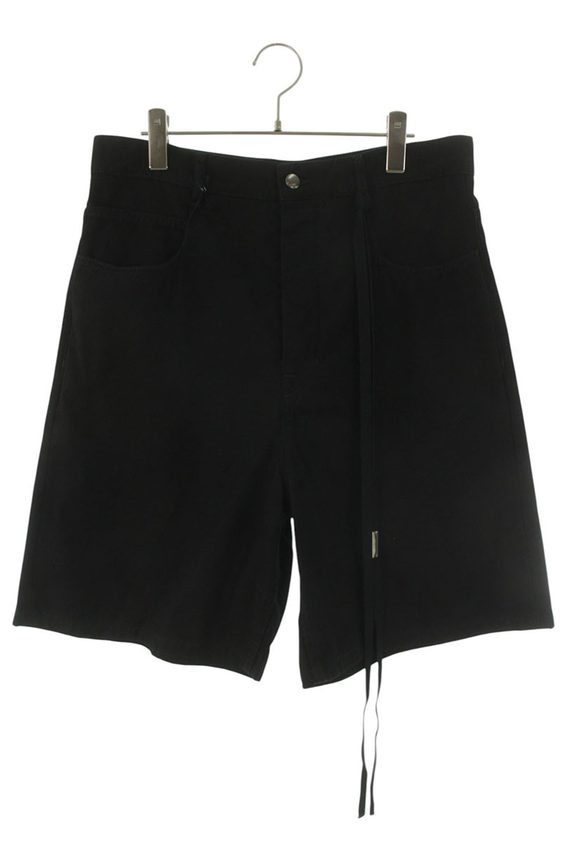 アンドゥムルメステール ANN DEMEULEMEESTER 大きさ:48  26SS  B0013799FA722 ワイドハーフパンツ(黒いこと)【906062】【SB01】【メンズ】【新古品】bb78#rinkan*N