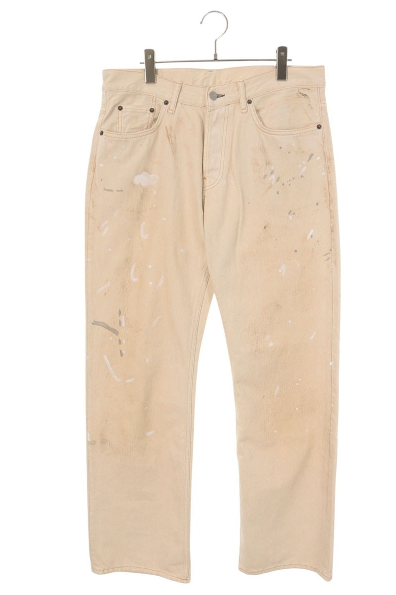 アクネストゥディオズ ACNE STUDIOS 大きさ:XL  26SS  B00464 絵の具産業フレアデニムパンツ(ベージュ)【806062】【SB01】【メンズ】【新古品】bb78#rinkan*N