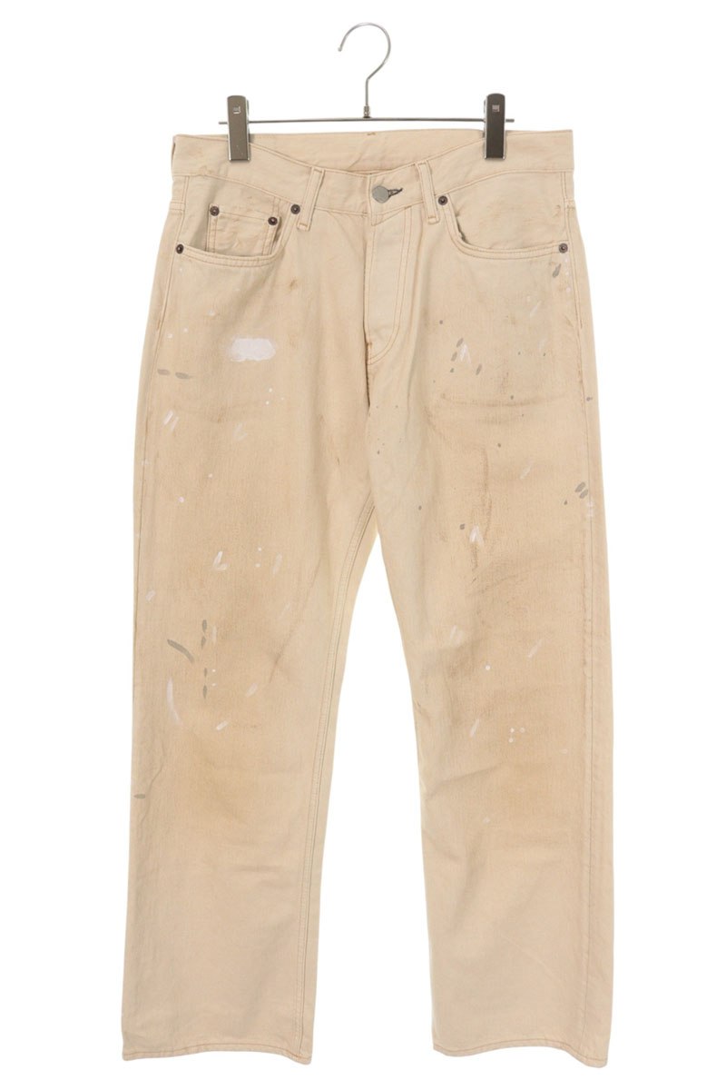 アクネストゥディオズ ACNE STUDIOS 大きさ:M  26SS  B00464 絵の具産業フレアデニムパンツ(ベージュ)【806062】【SB01】【メンズ】【新古品】bb78#rinkan*N