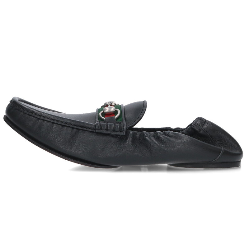 グッチ GUCCI　サイズ:8 26SS 852065 ホースビットフラットローファー(ブラック)【906062】【SB01】【メンズ】【小物】【新古品】bb78#rinkan*N ｜RINKAN 88,693円