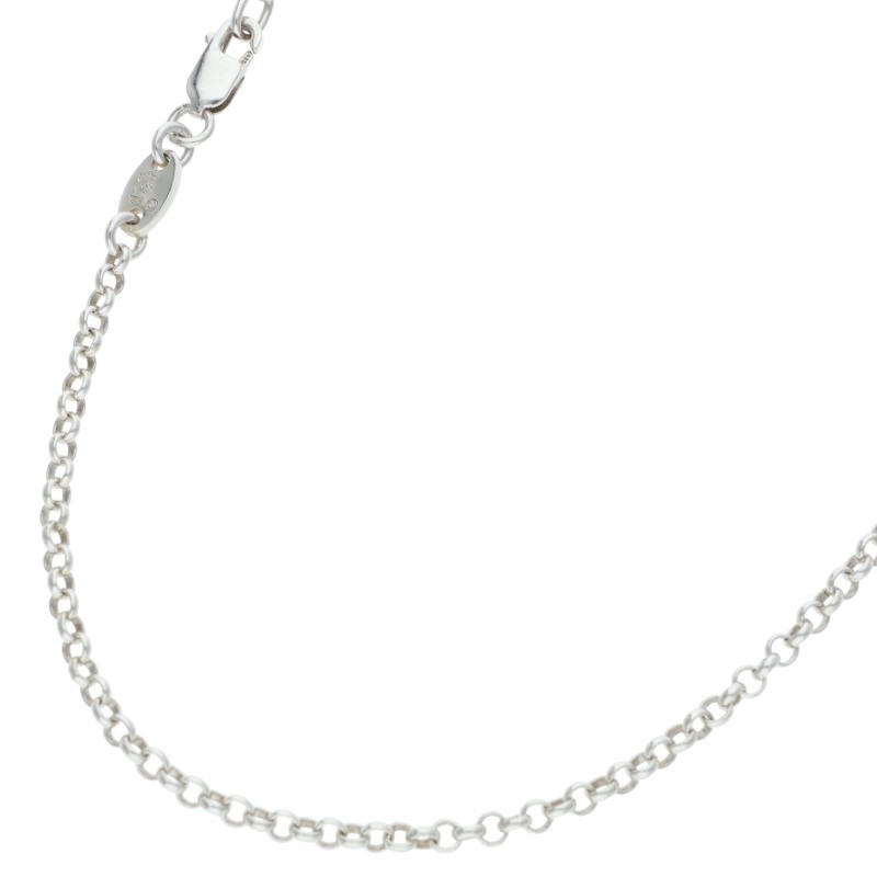クロムハーツ Chrome Hearts 大きさ:16inch  NECKCHAIN R16 ロールチェーン16inch しろがね色首飾り(しろがね色 4.53g)【216062】【SS07】【小物】【中古】bb434#rinkan*B