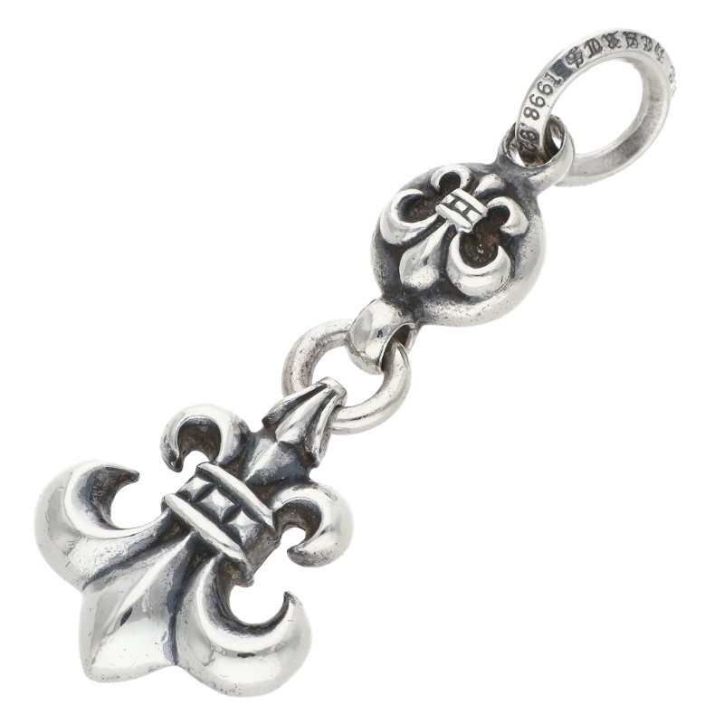 クロムハーツ Chrome Hearts   1BALL BS FLEUR 1どんぶり鉢BS太陽フレア惹きつける しろがね色首飾りいの一番(しろがね色 11.81g)【116062】【SJ02】【小物】【中古】bb467#rinkan*B