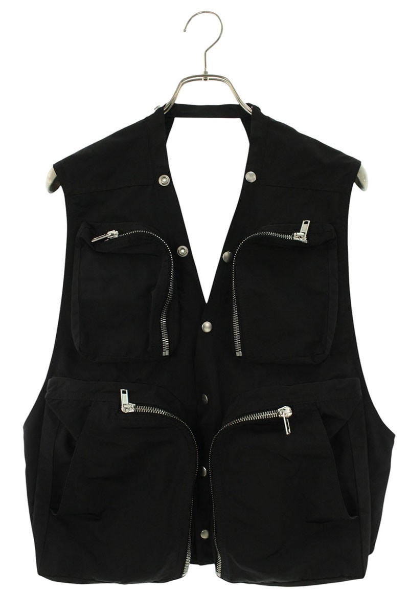 リックオウエンス Rick Owens 大きさ:52  ru01e5767TE 09 カーゴベスト(黒いこと)【016062】【SB01】【メンズ】【中古】bb415#rinkan*A